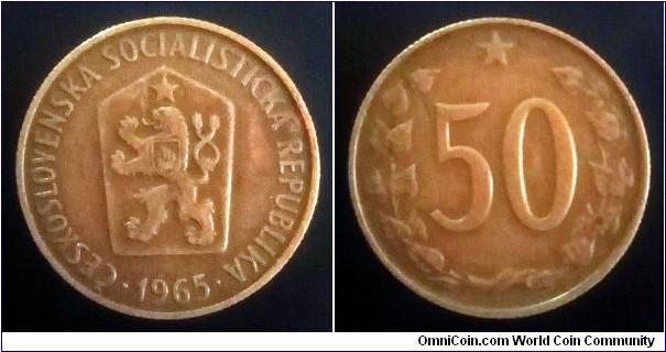 Czechoslovakia 50 haleru. 1965 (II)