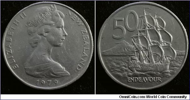 New Zealand 1979 50 cents. Found circulating in Australia! 