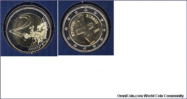 2 Euro 2008 from BU set. Minted in Finland. 70000 pcs.
