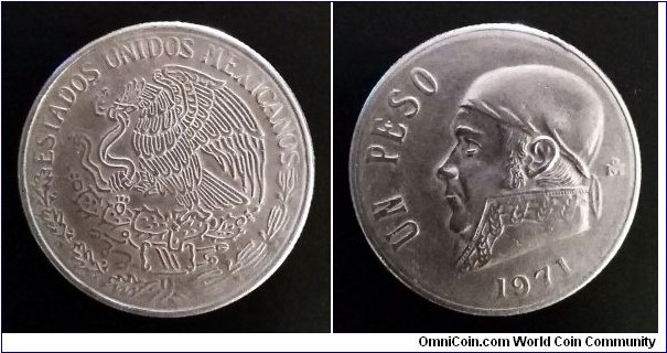 Mexico 1 peso. 1971