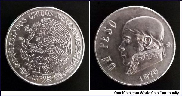 Mexico 1 peso. 1975
