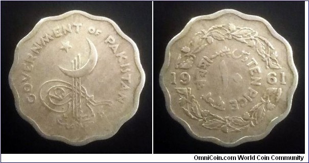 Pakistan 10 pice. 1961