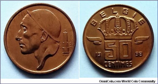 Belgium 50 centimes. 1998, Belgie.