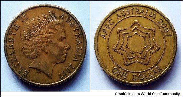 Australia 1 dollar. 2007, APEC Australia.