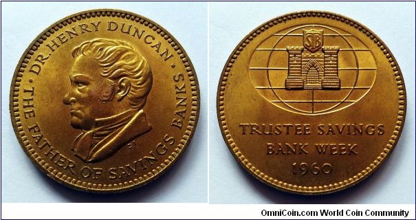 Trustee Savings Bank Week 1960 - Medal by Christopher Ironside.