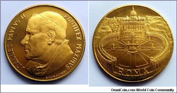 Ioannes Paulus II, St. Peter Square - Medal by Ambrogio Consonni.