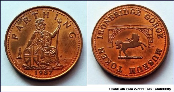 Farthing - Ironbridge Gorge Museum Token.