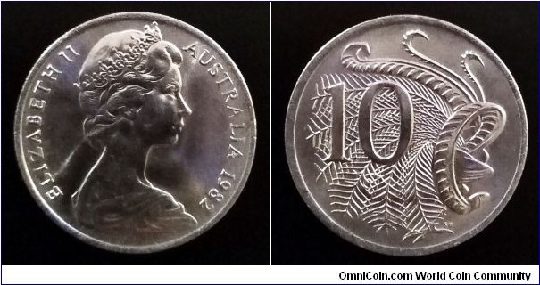 Australia 10 cents. 1982