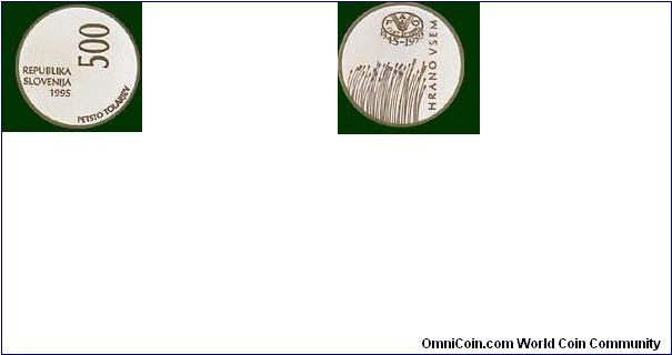 silver coin - 50TH ANNIVERSARY OF THE FOOD AND AGRICULTURAL ORGANISATION