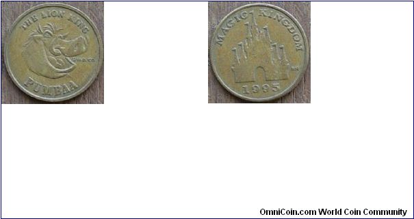 1995 Disney Token from Florida. Fore Sale or Trade