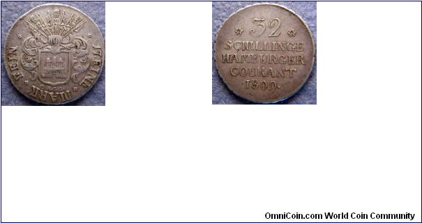 Hamburg, 32 schilling, 1809 CAIG