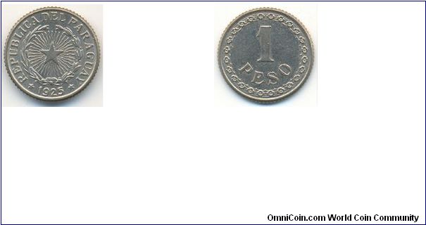 Paraguay, 1 Peso, 1925