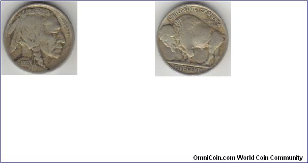 1916 Buffalo/Indian Nickel