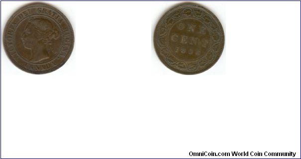 1896 Canada One Large Cent