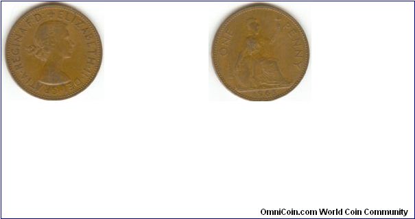 1963 United Kingdom One Penny