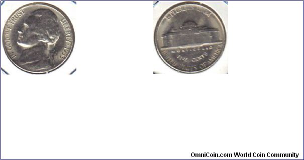 1953-S Jefferson Nickel