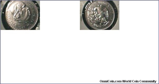 Mexico 1947 1peso silver BU