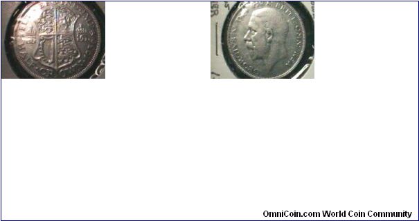 G.B. 1936 1/2 crown silver