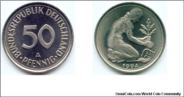 Germany, 50 pfennig 1994.