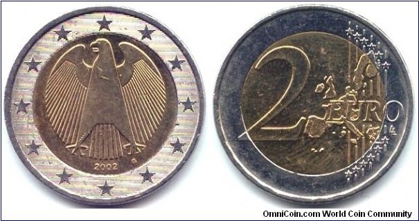 Germany, 2 euro 2002.