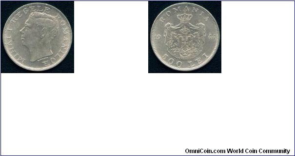 500 lei 1944 12.5g silver aUNC