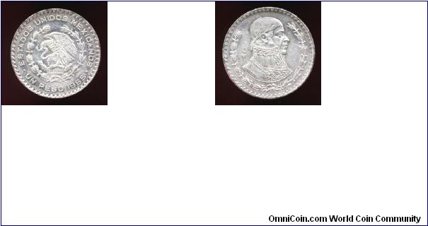 1 PESO - SILVER.

SUBJECT: 100th ANNIVERSARY OF CONSTITUTION.
REVERSE:JOSE MORELOS Y PAVON