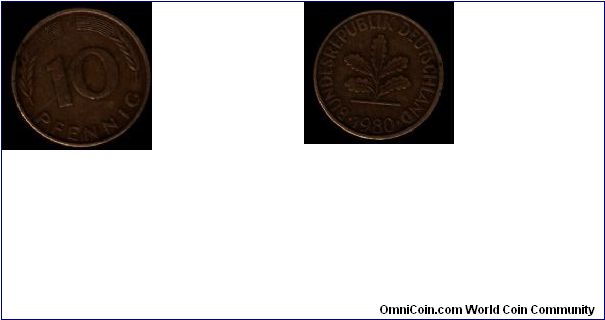 10 pfennig 1980
Germany
