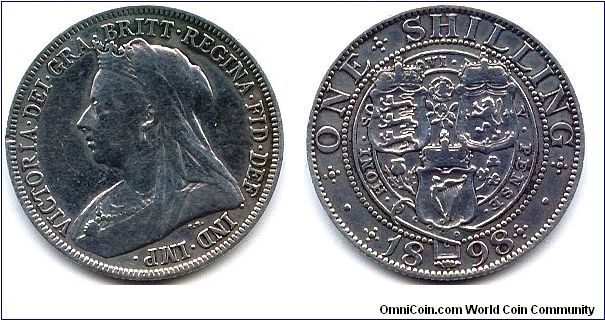 Great Britain, 1 shilling 1898.
Queen Victoria.
