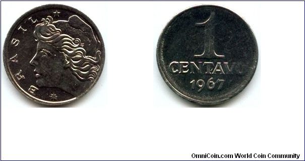 Brazil, 1 centavo 1967.