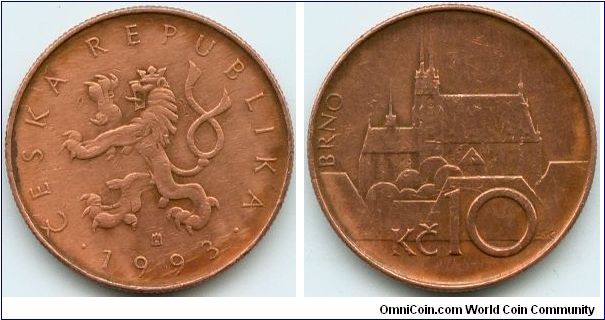 Czech Republic, 10 korun 1993.