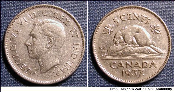 1937 Canadian Nickel