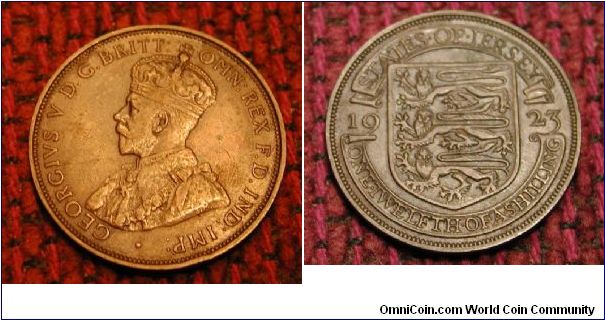 1923 States of Jersey One 12th of a Shilling