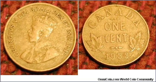 1933 Canada Cent