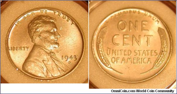 1943-D Steel Lincoln Wheat Cent