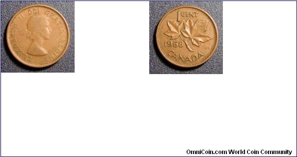 1958 Canada Cent