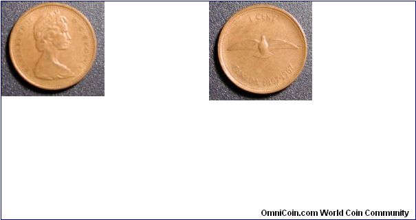 1967 Canada Commemorative Cent