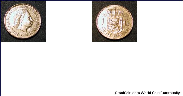 1969 Netherlands 1 Gulden