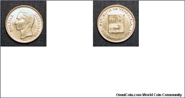 1965 Bolivia 25 Cents