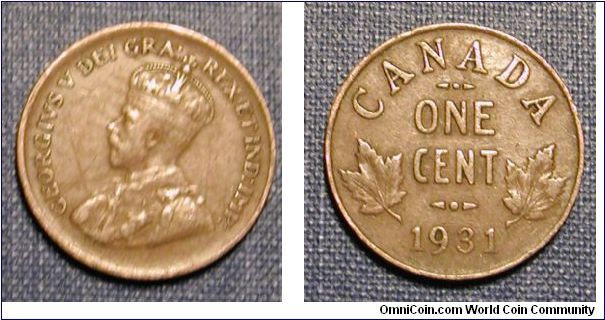 1931 Canada 1 Cent