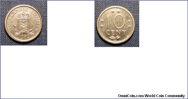 1980 Netherland Antilles 10 Cents