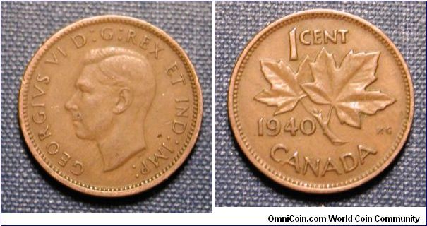 1940 Canada One Cent