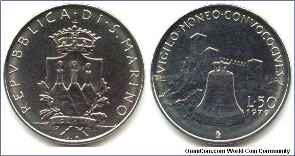San Marino, 50 lire 1979.