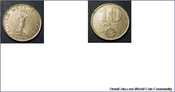 1972 Hungary 10 Forint