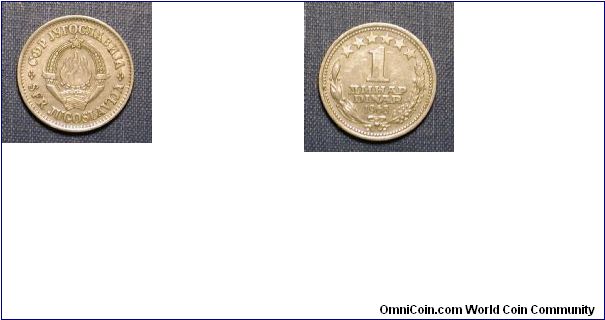 1968 Yugoslavia 1 Dinar