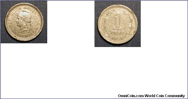 1959 Argentina 1 Peso