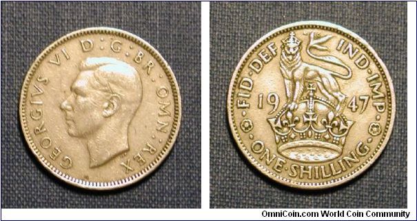 1947 Great Britain 1 Shilling