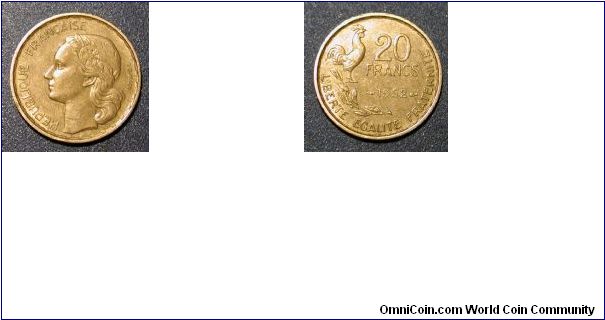 1952 France 20 Francs