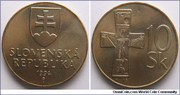 Slovenia, 10 koruna,  1994