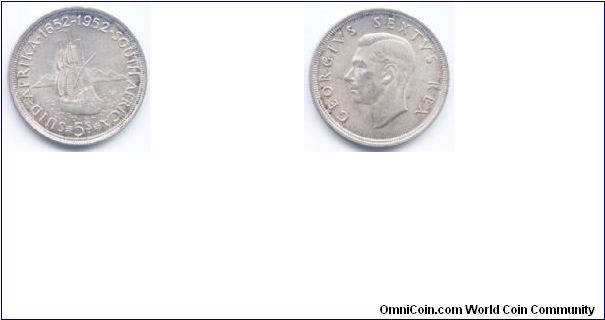 1952 5 Shilling Silver Commemorative Issue