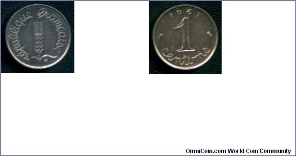 1 centime 1967